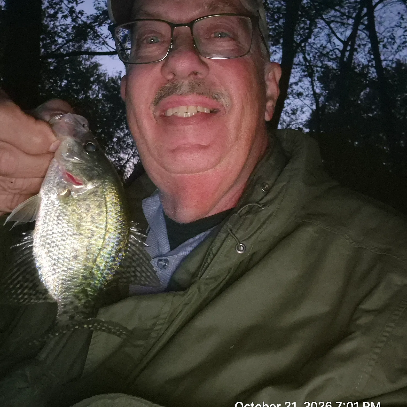 Black crappie caught on Fishbrain