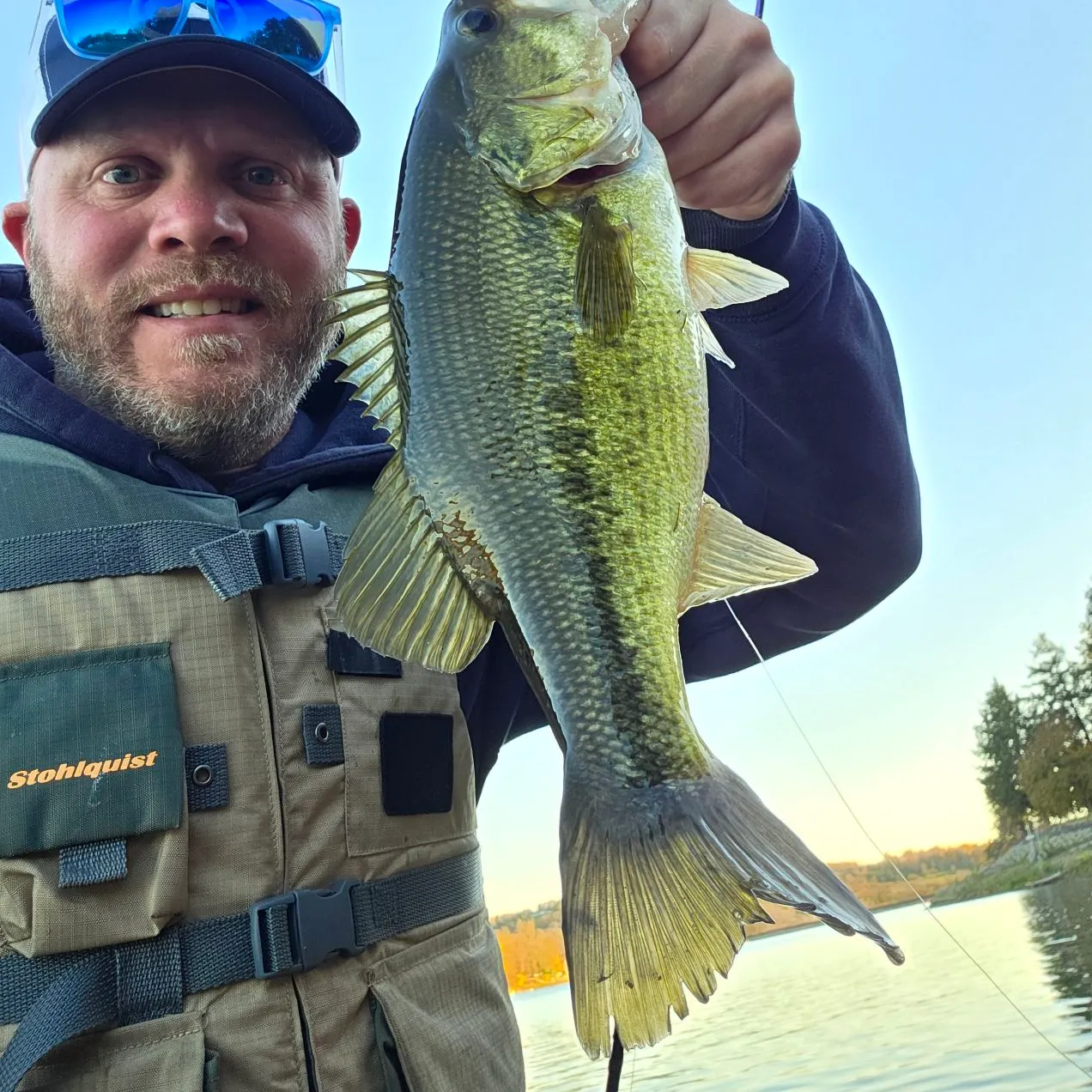 Largemouth bass caught on Fishbrain