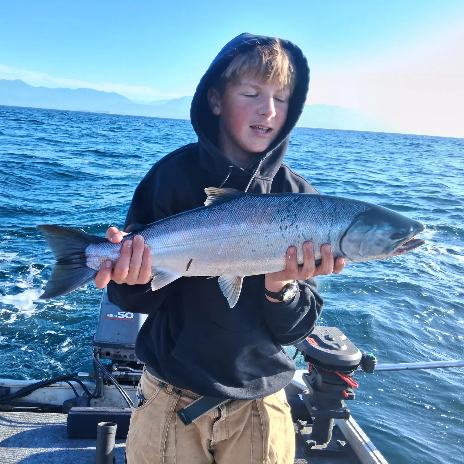 Coho salmon caught on Fishbrain