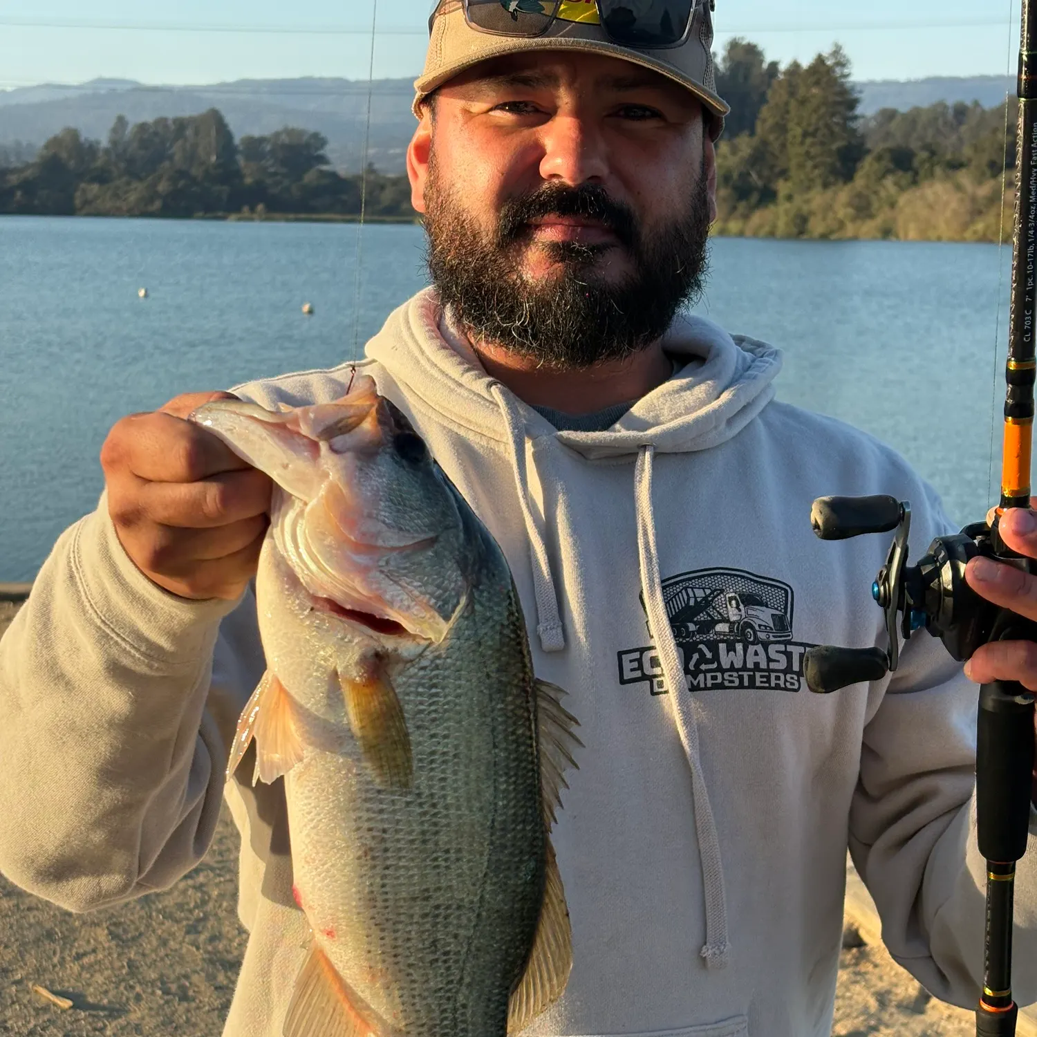 Largemouth bass caught on Fishbrain