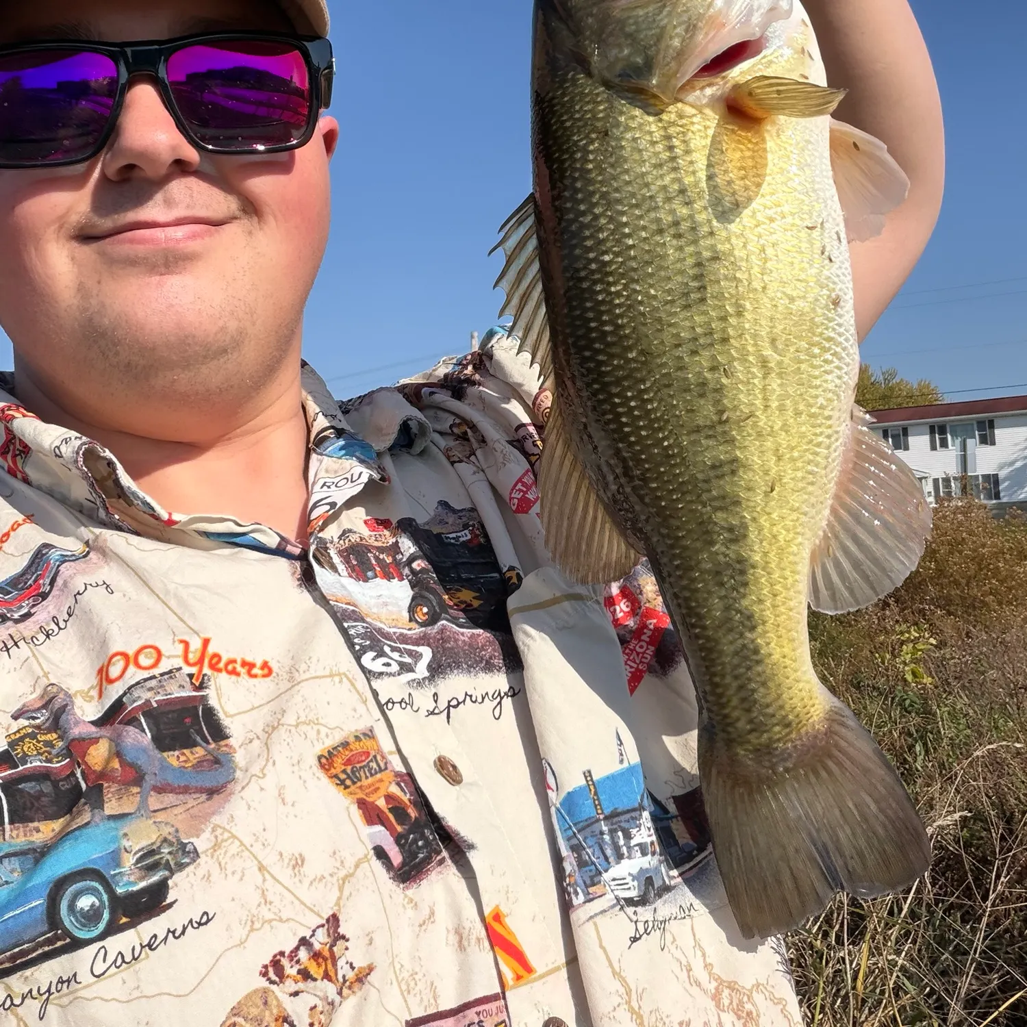 Largemouth bass caught on Fishbrain