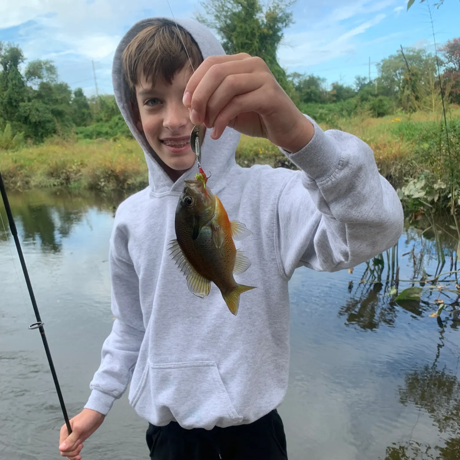 Redbreast sunfish caught on Fishbrain