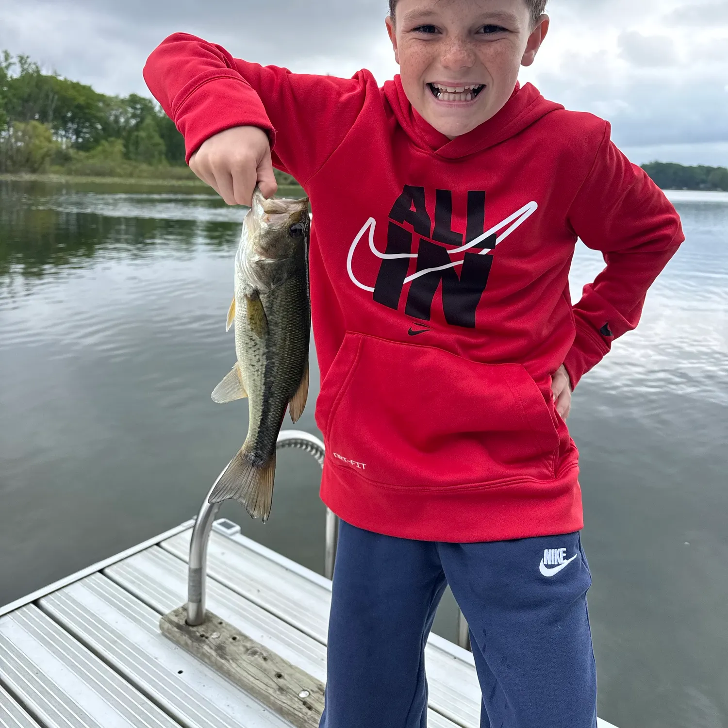 Largemouth bass caught on Fishbrain