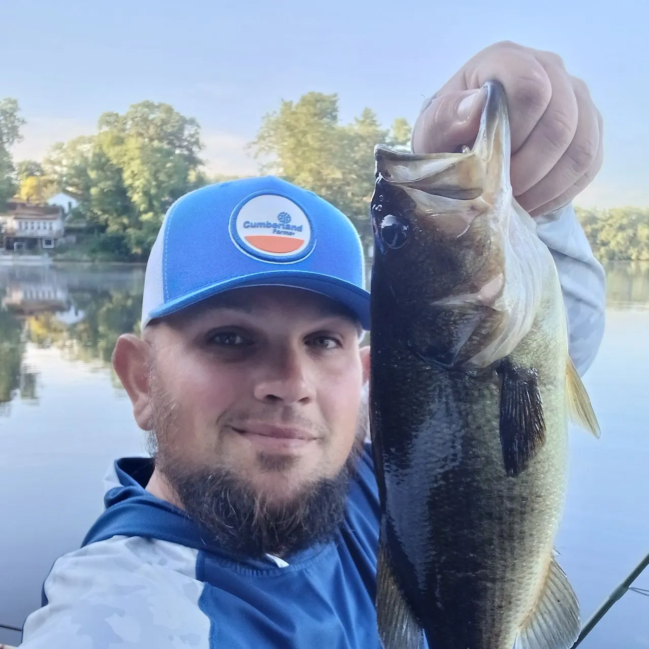 Largemouth bass caught on Fishbrain