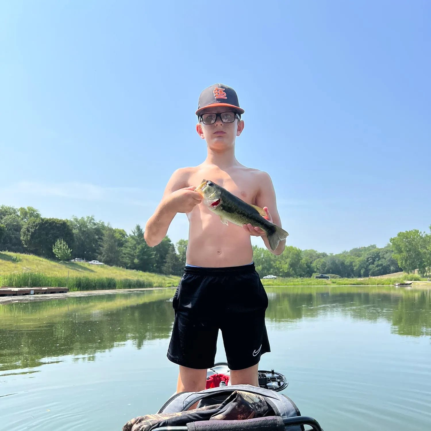 Largemouth bass caught on Fishbrain