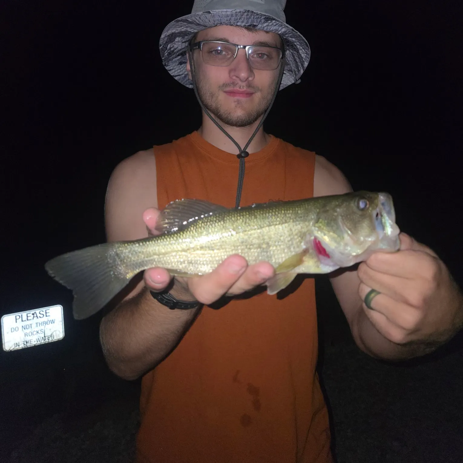 Largemouth bass caught on Fishbrain