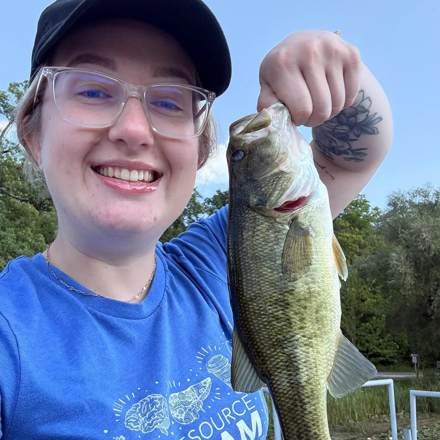 Largemouth bass caught on Fishbrain