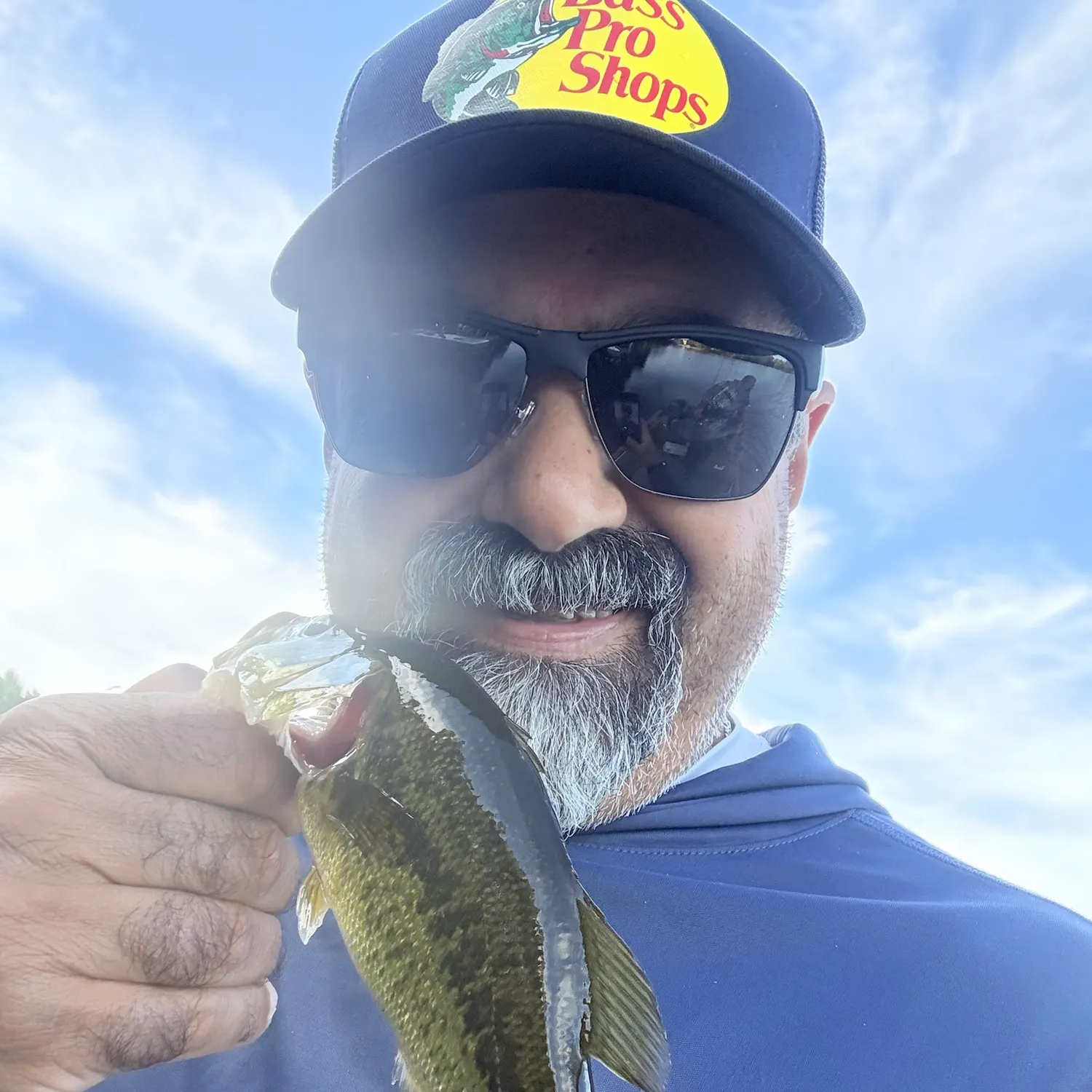 Largemouth bass caught on Fishbrain
