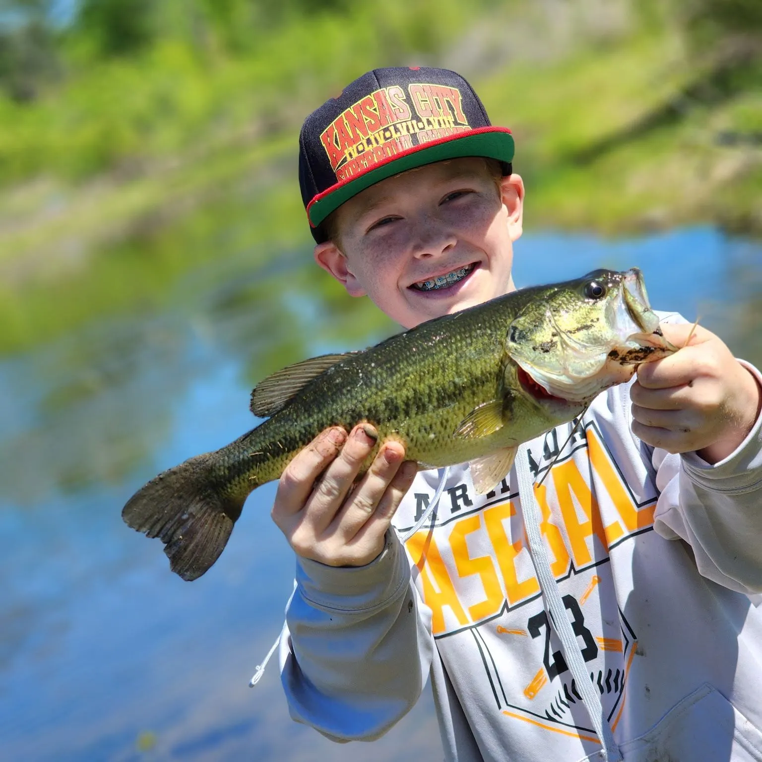 Largemouth bass caught on Fishbrain