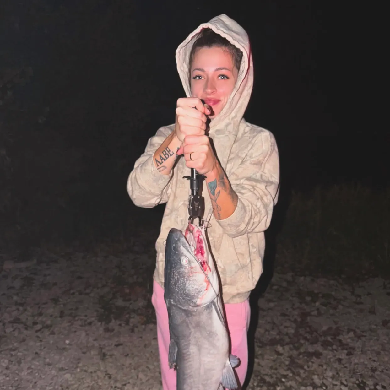 Blue catfish caught on Fishbrain