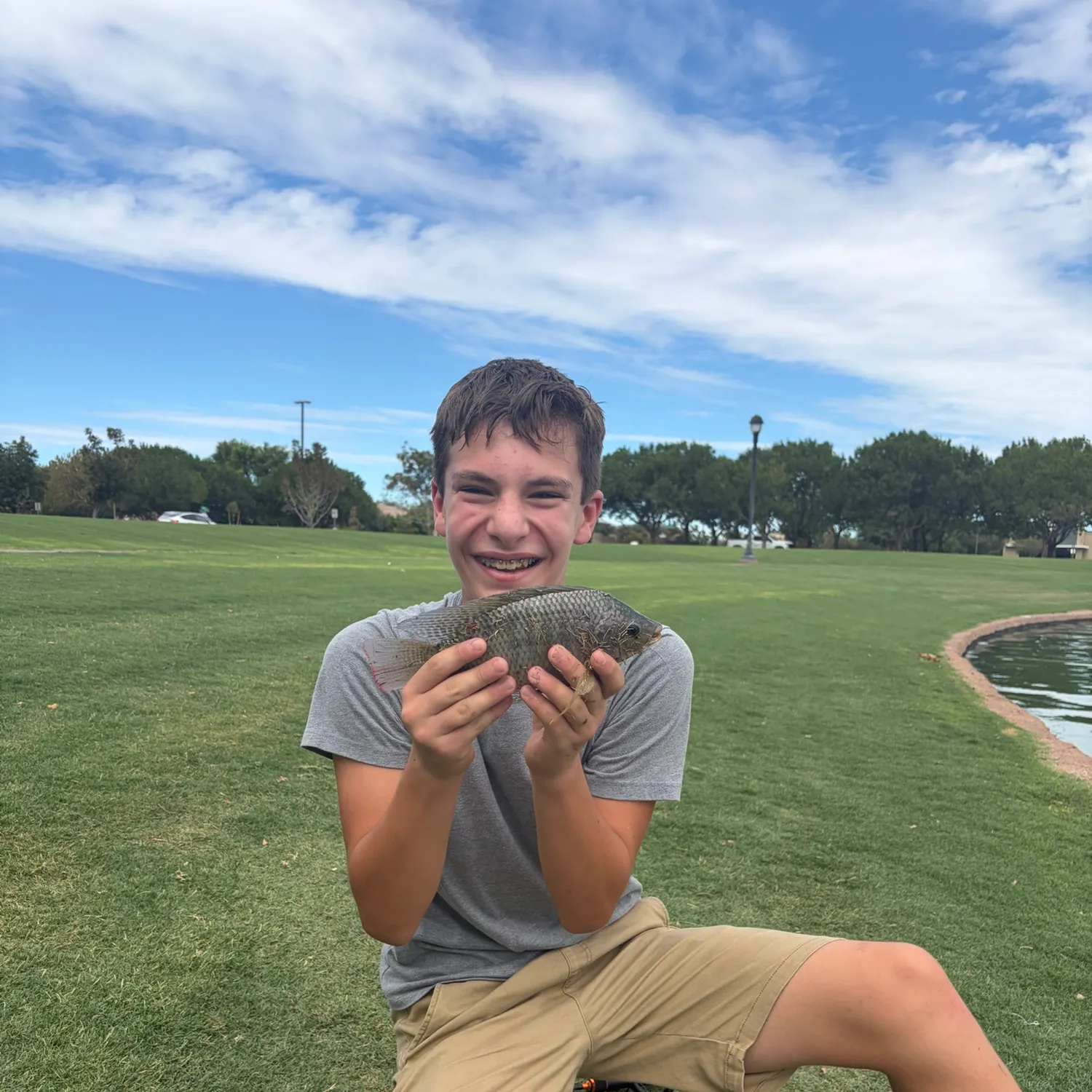 Nile tilapia caught on Fishbrain
