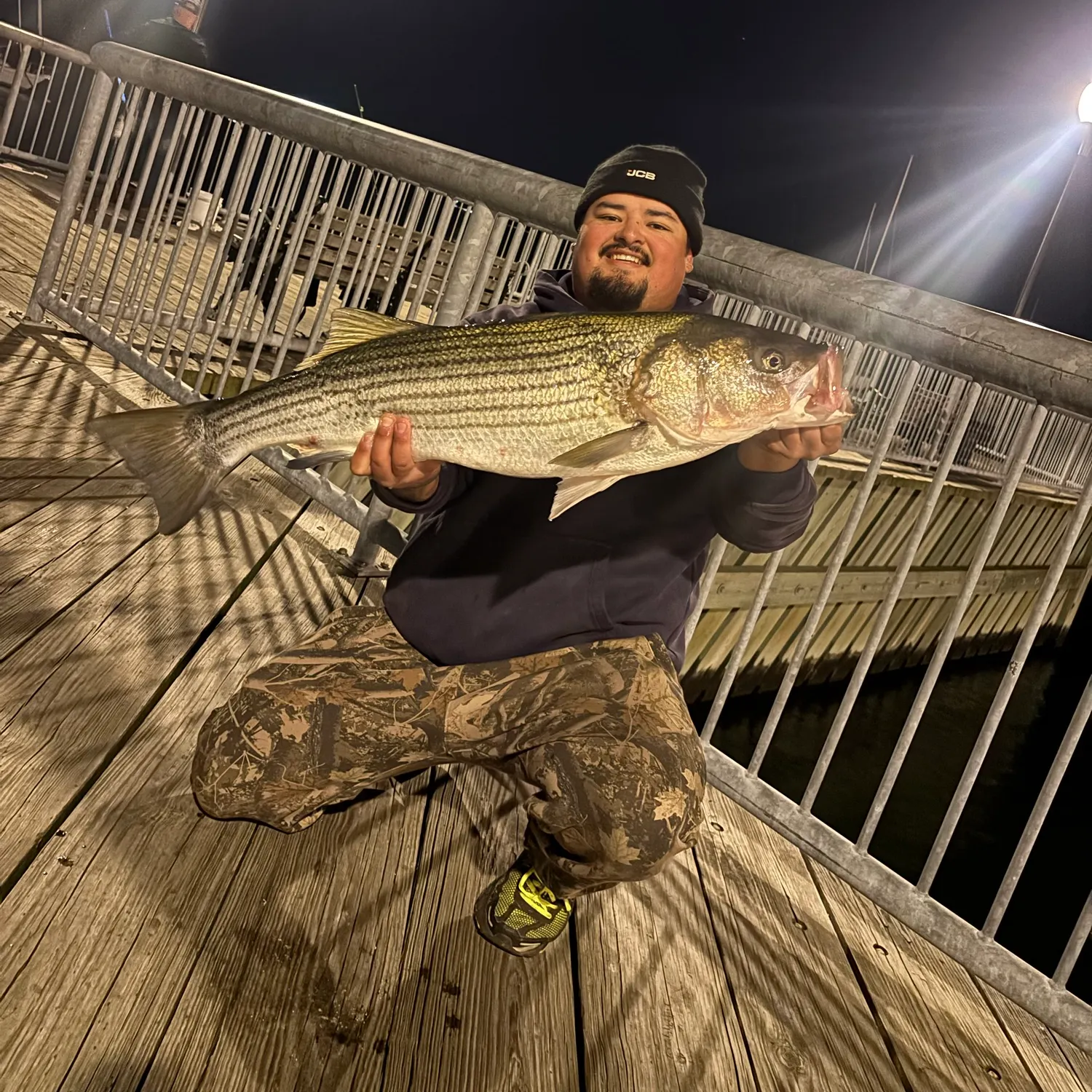 Striped bass caught on Fishbrain
