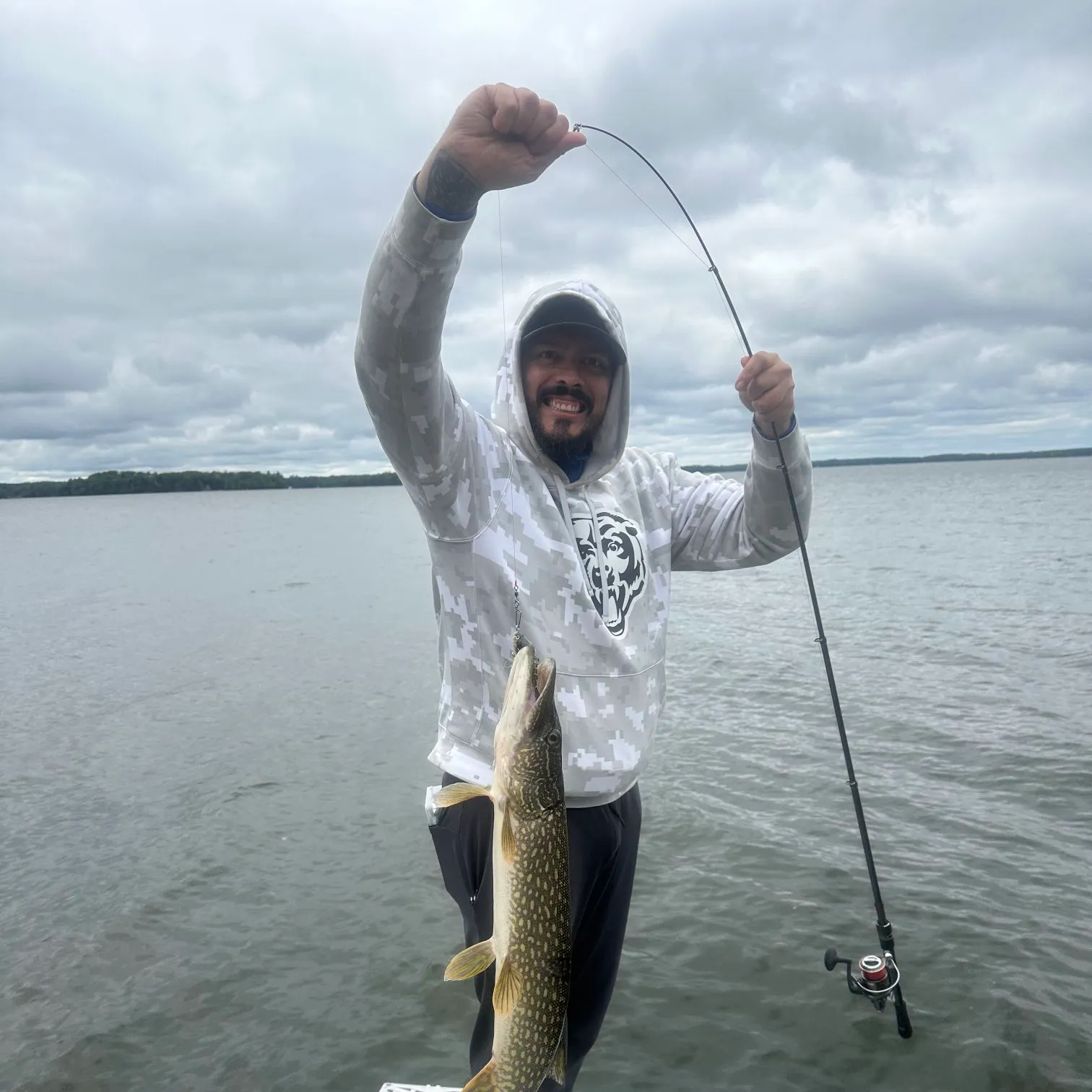 Northern pike caught on Fishbrain