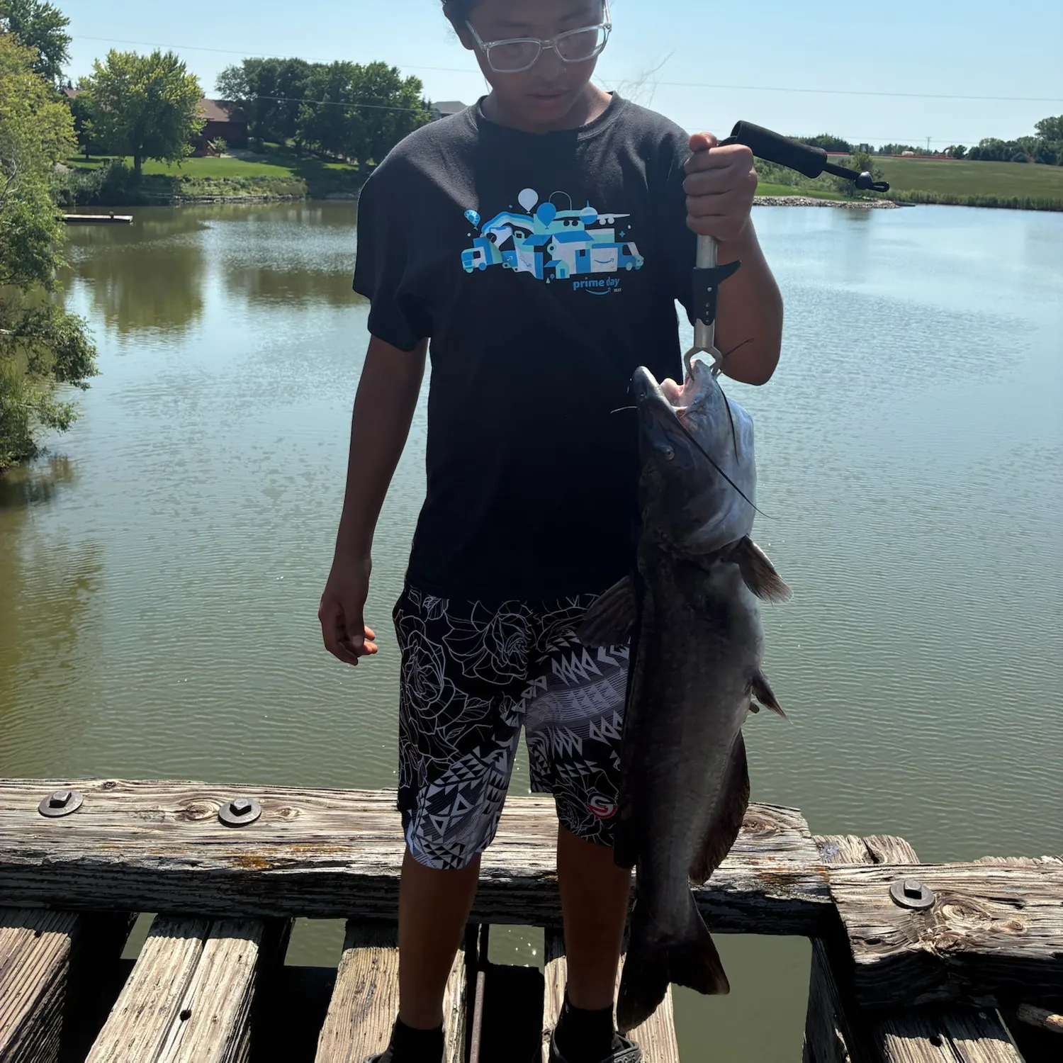Blue catfish caught on Fishbrain