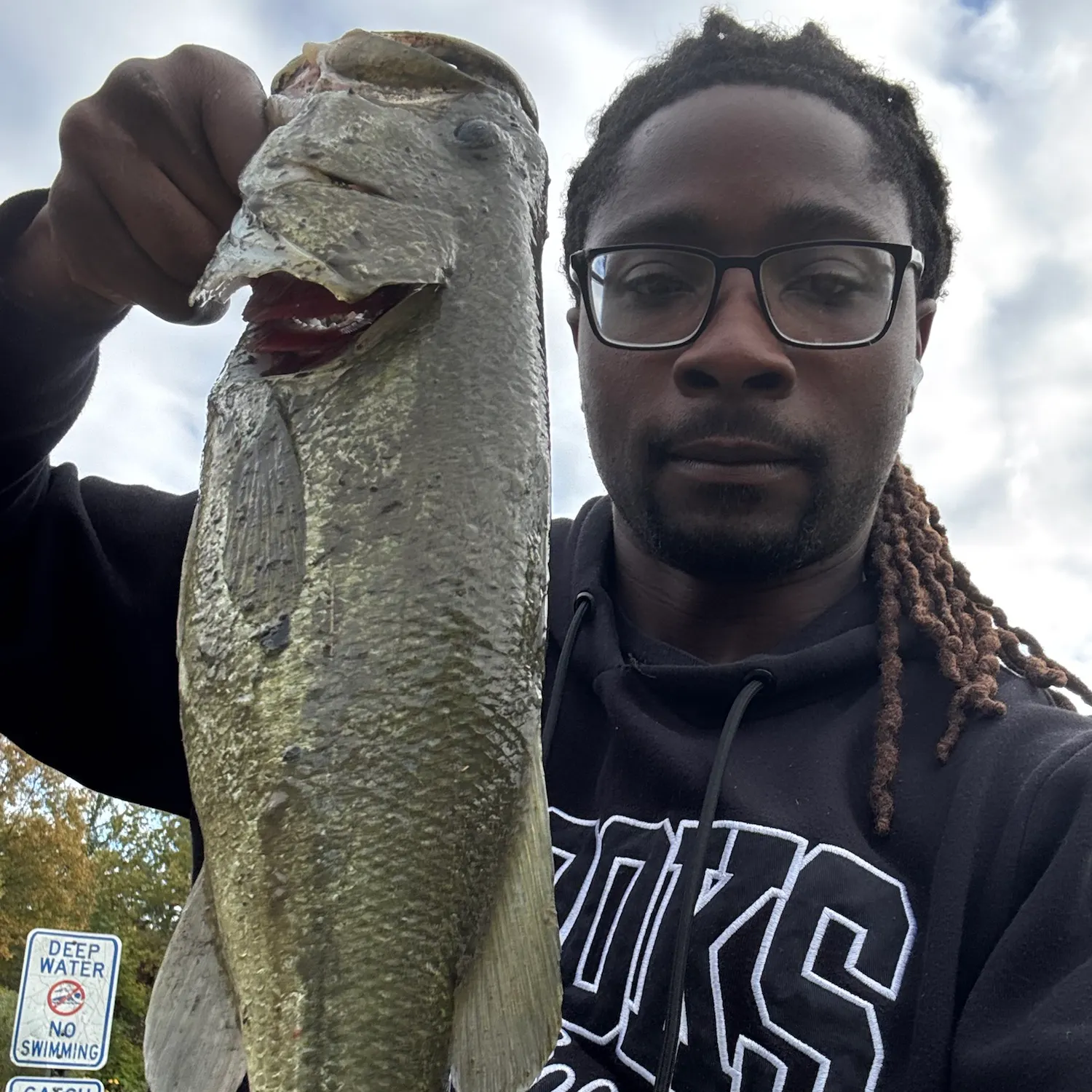 Largemouth bass caught on Fishbrain