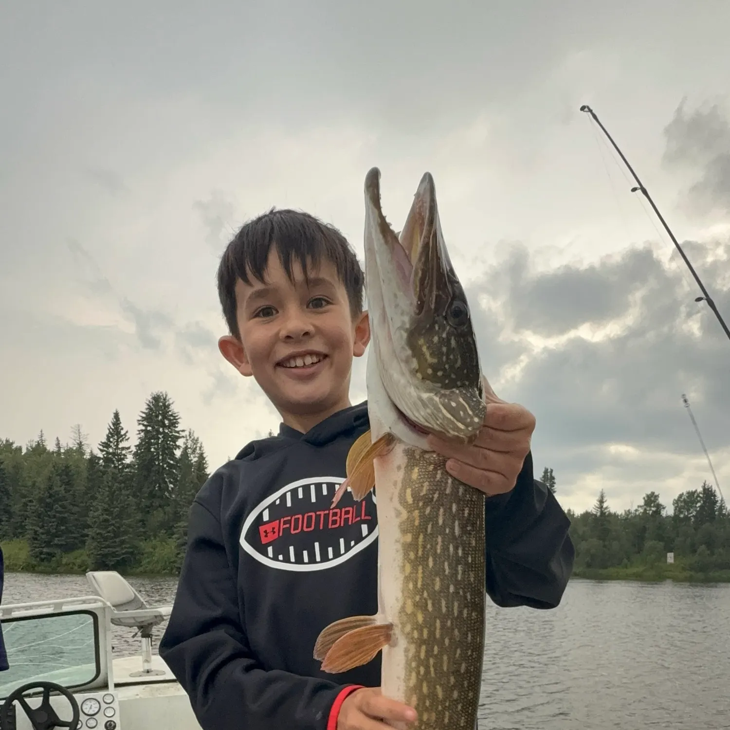 Northern pike caught on Fishbrain