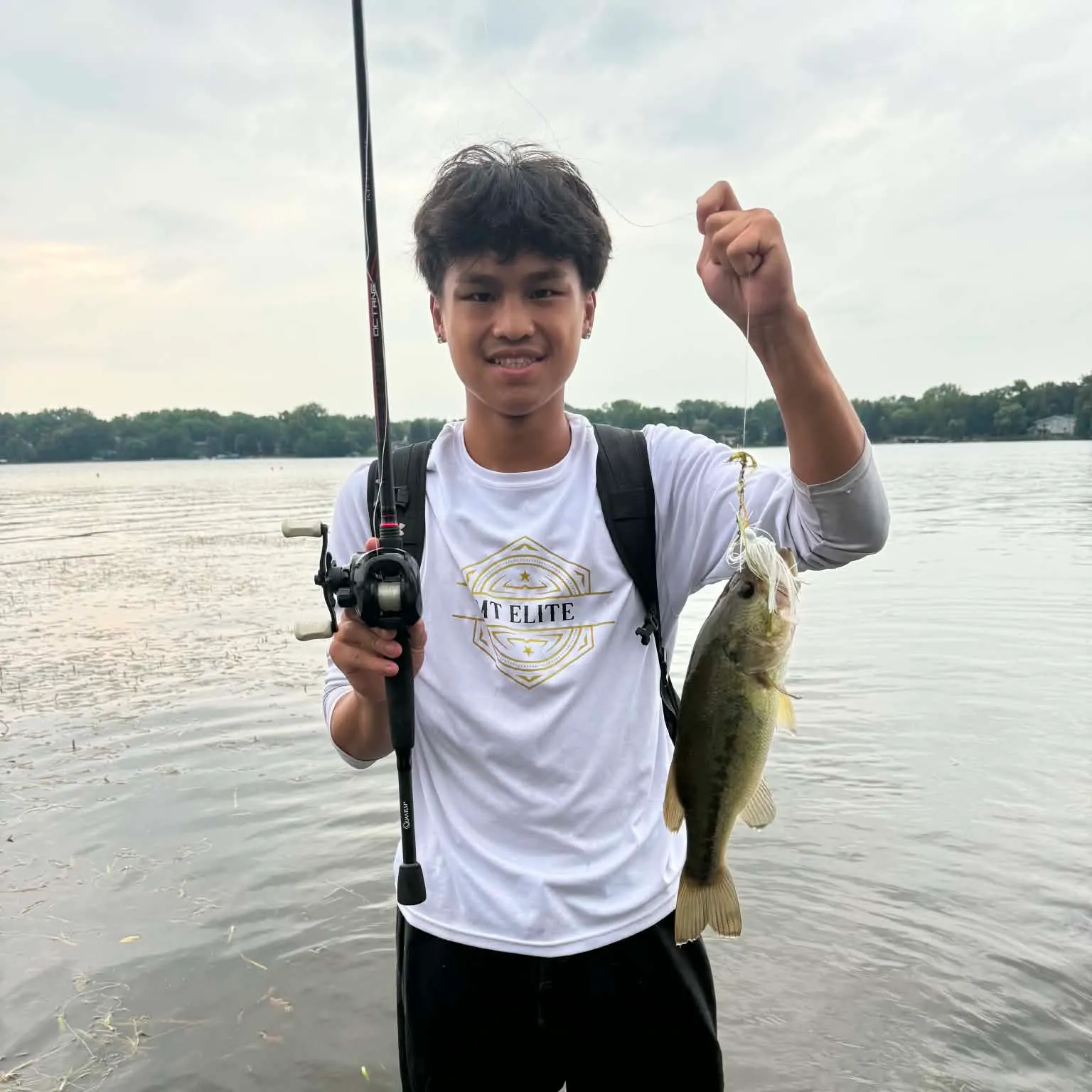 Largemouth bass caught on Fishbrain