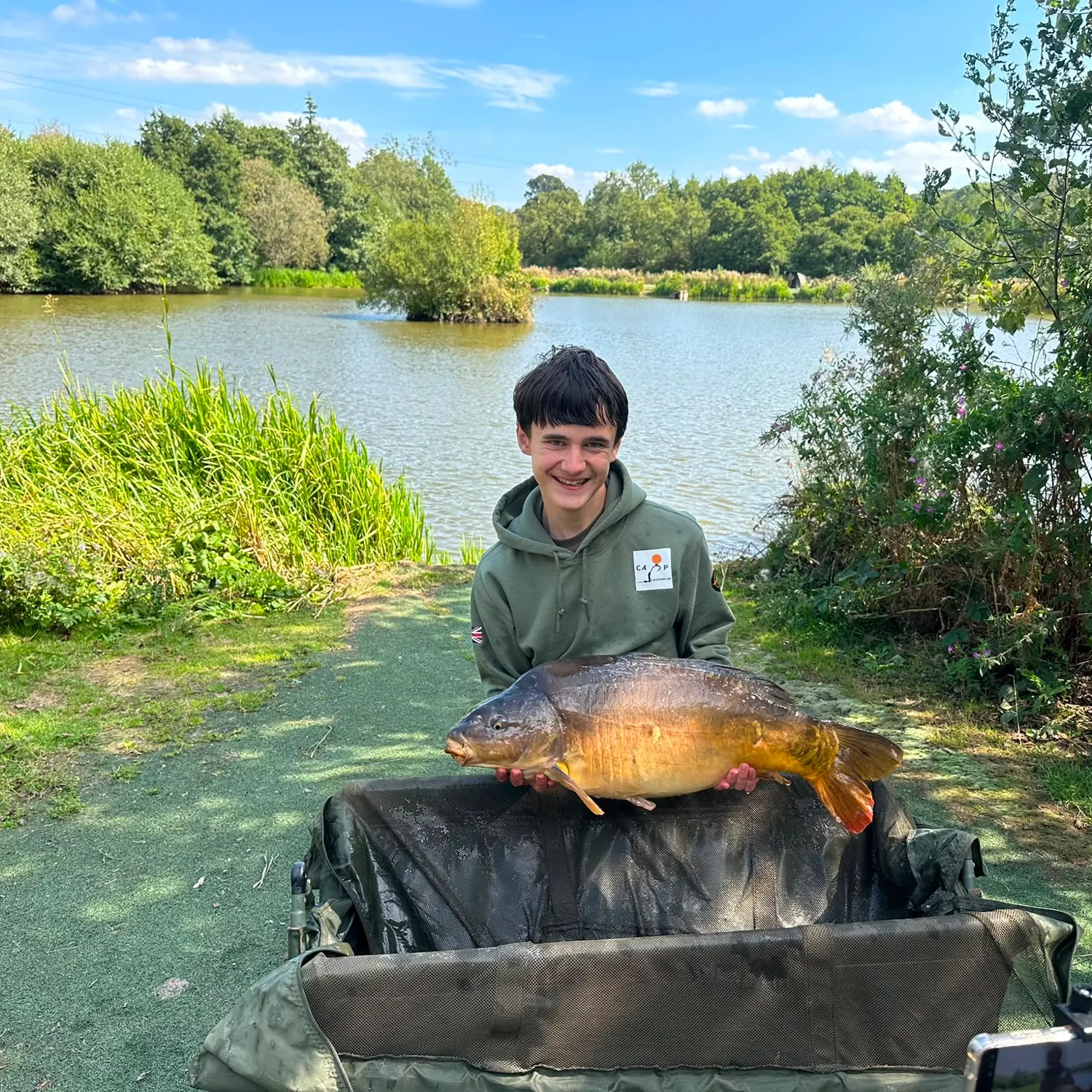 Mirror carp caught on Fishbrain