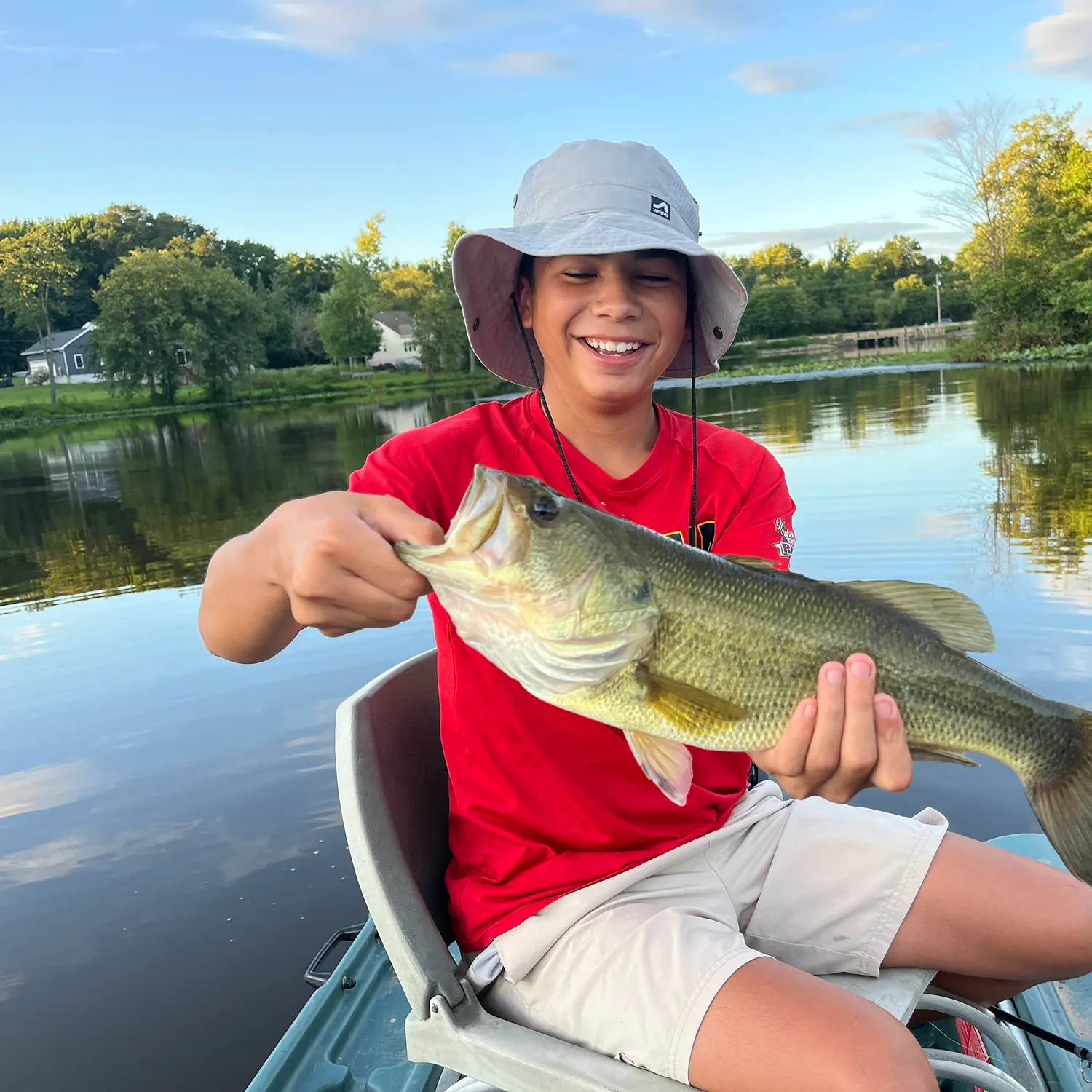 Largemouth bass caught on Fishbrain