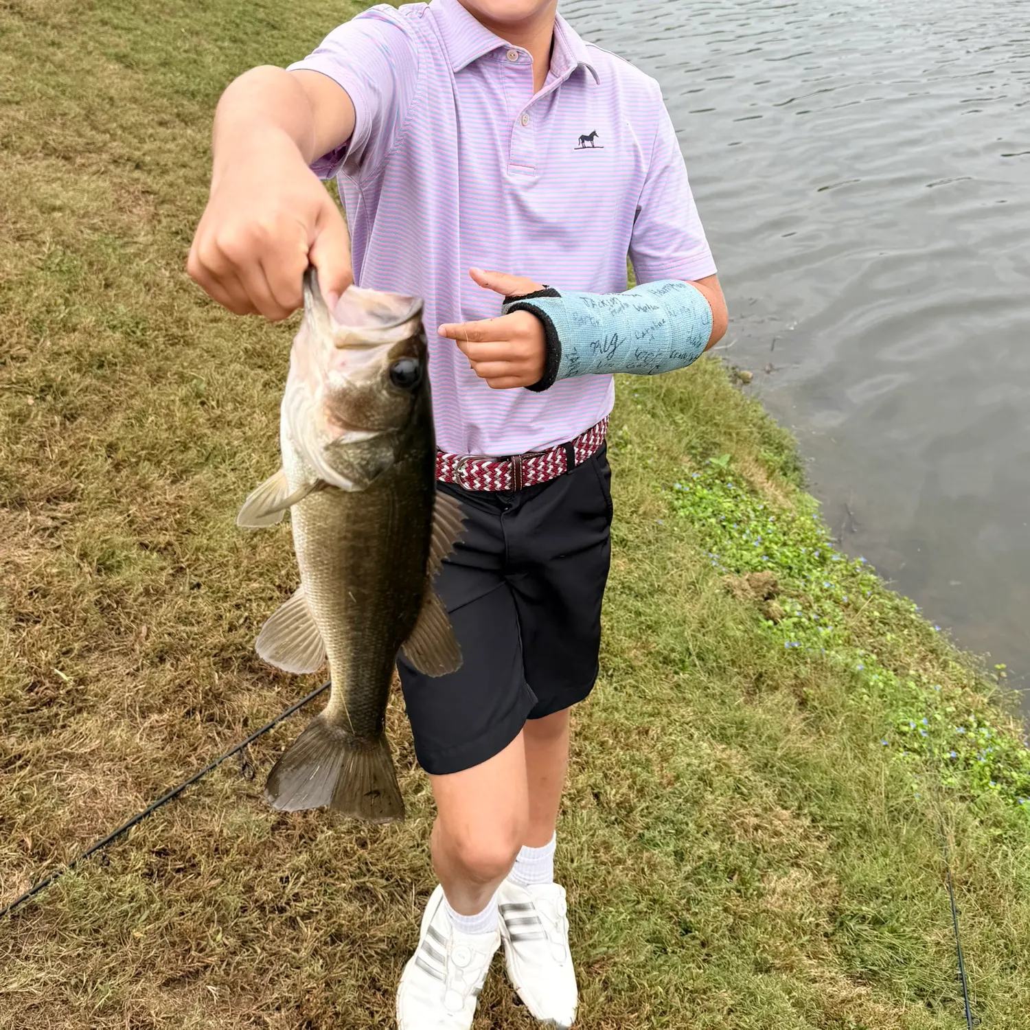 Largemouth bass caught on Fishbrain