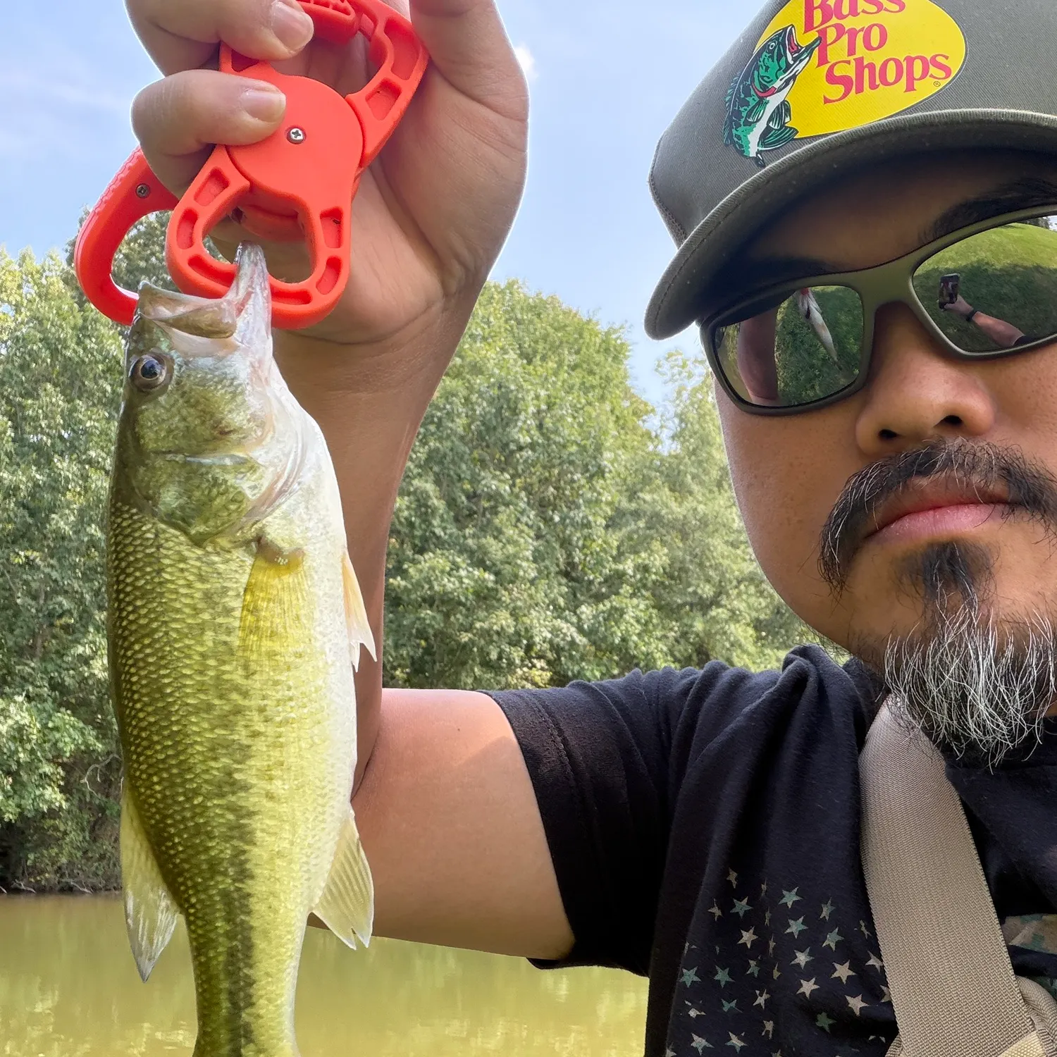 Largemouth bass caught on Fishbrain