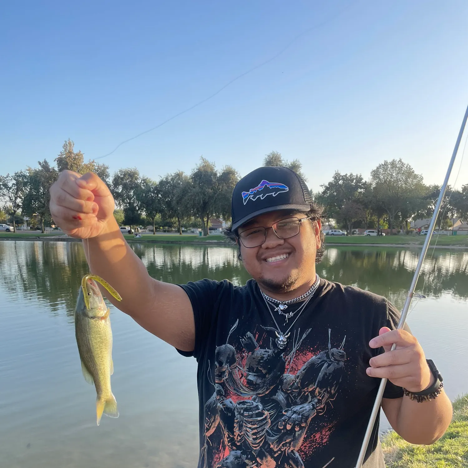 Largemouth bass caught on Fishbrain