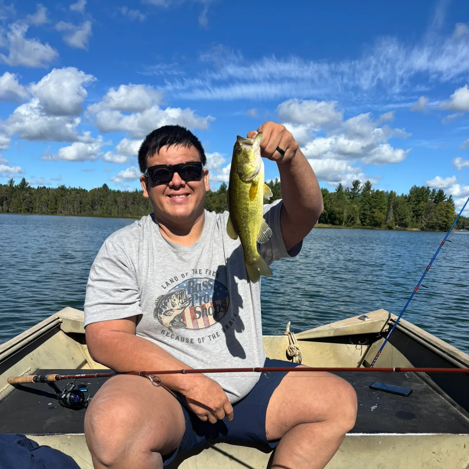 Largemouth bass caught on Fishbrain