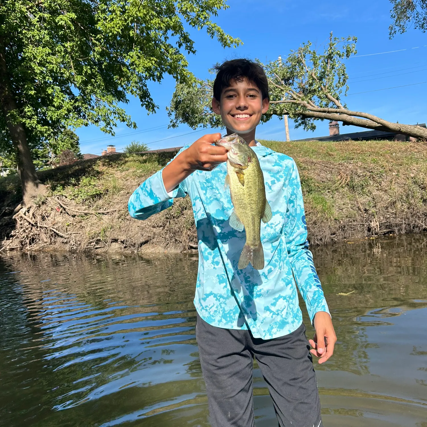 Largemouth bass caught on Fishbrain