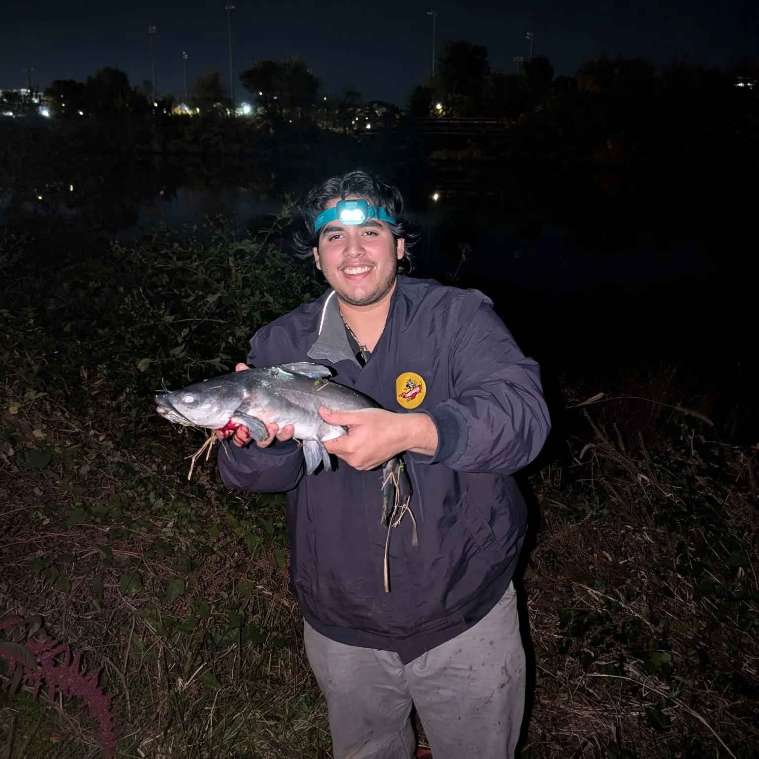 Blue catfish caught on Fishbrain