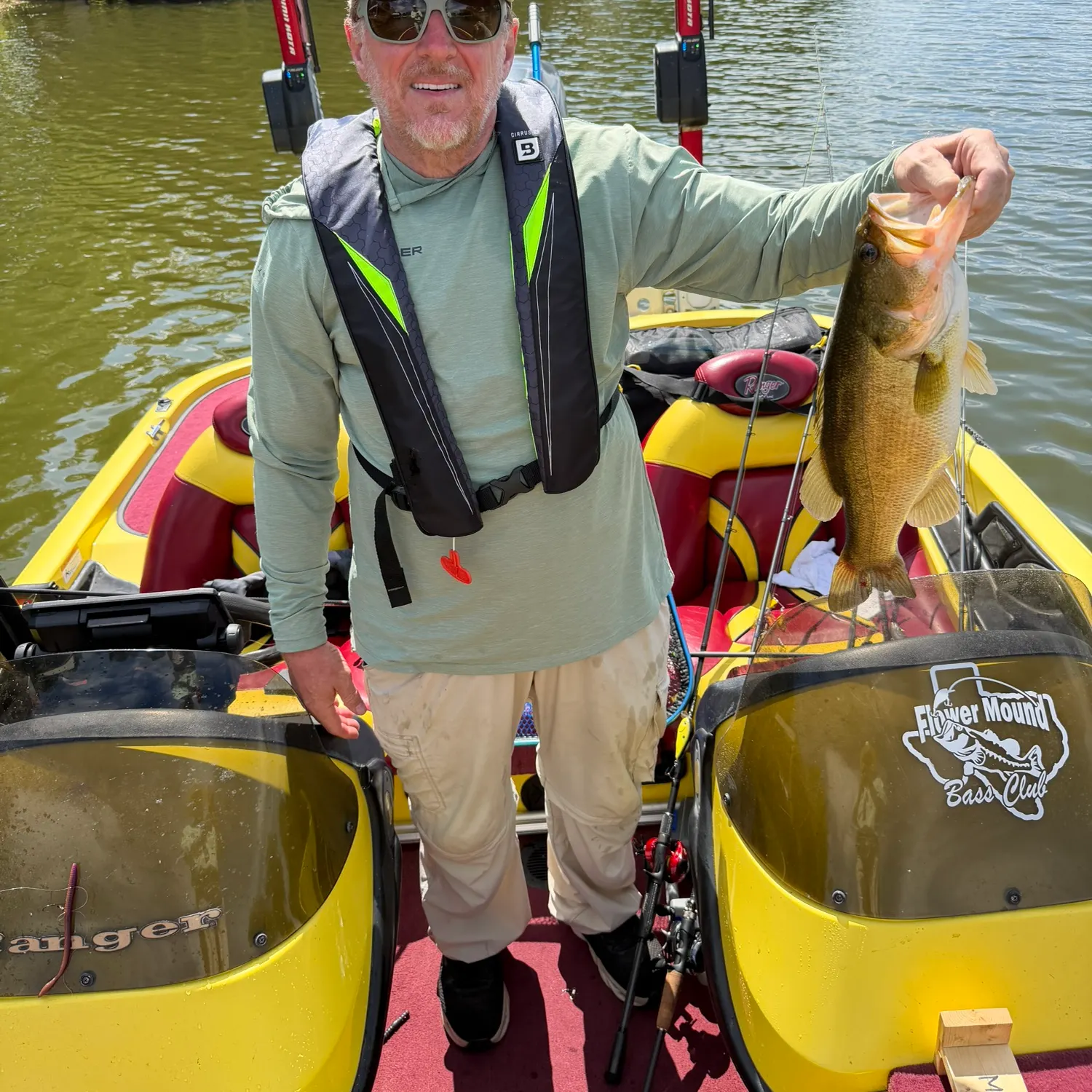 Largemouth bass caught on Fishbrain