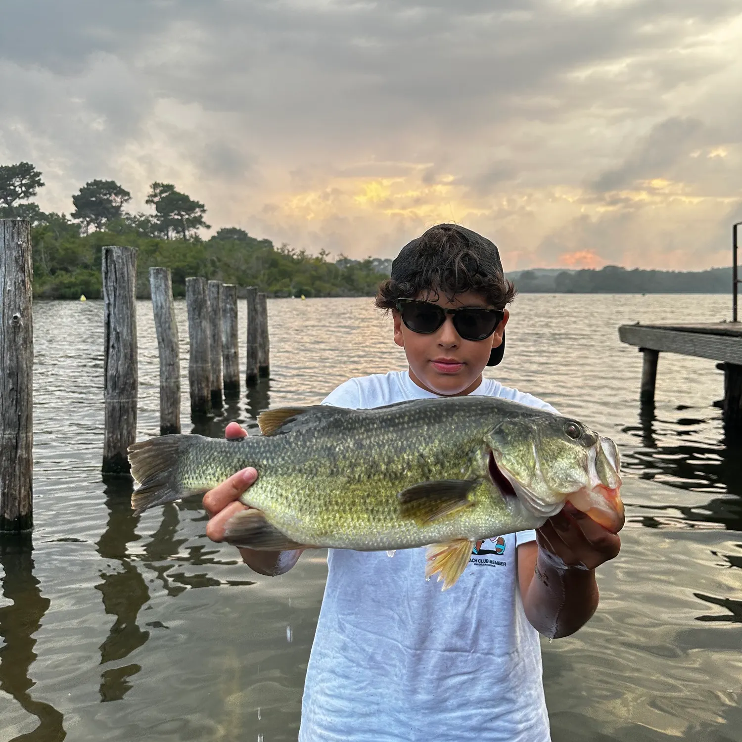 Largemouth bass caught on Fishbrain