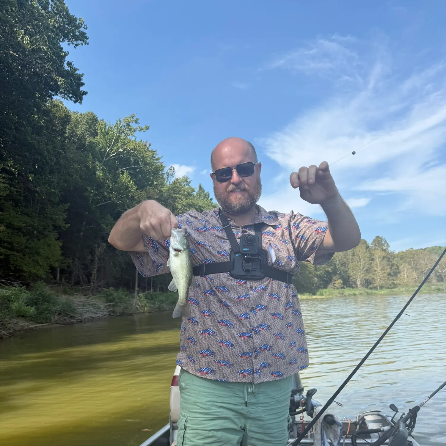 Largemouth bass caught on Fishbrain