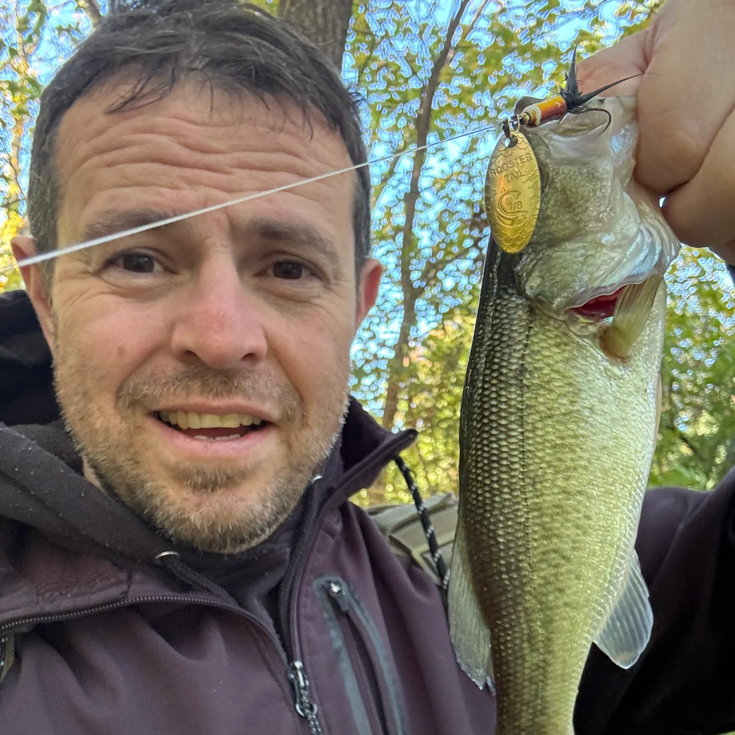 Largemouth bass caught on Fishbrain