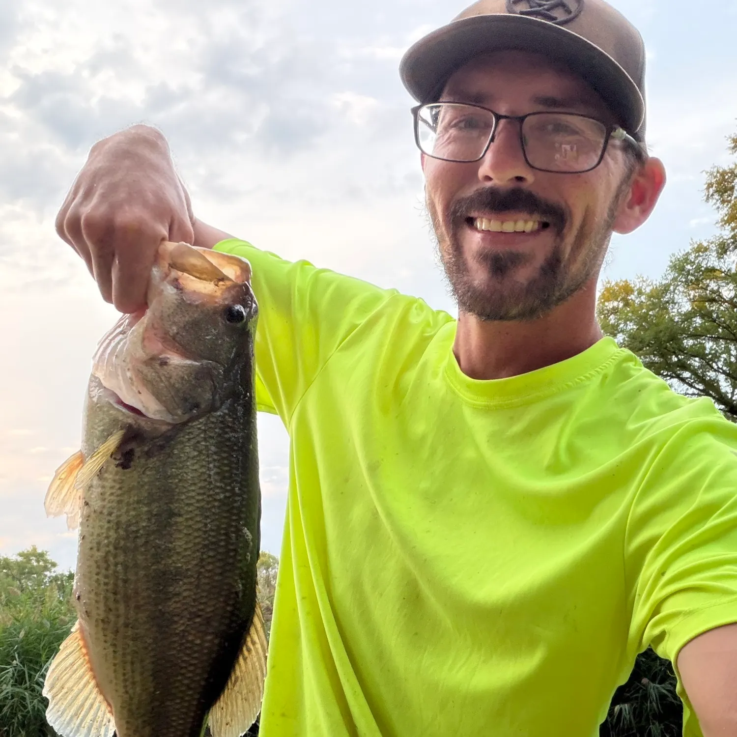 Largemouth bass caught on Fishbrain