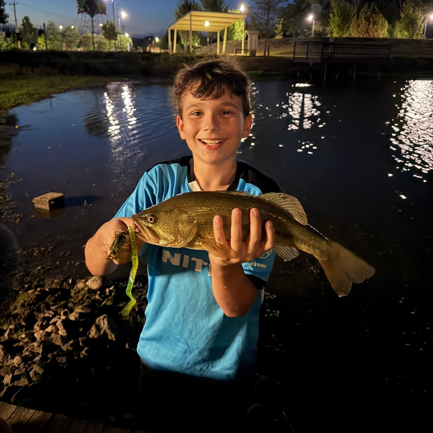 Largemouth bass caught on Fishbrain