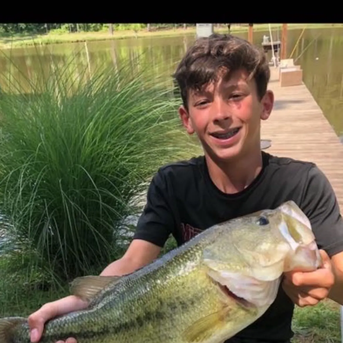 Largemouth bass caught on Fishbrain