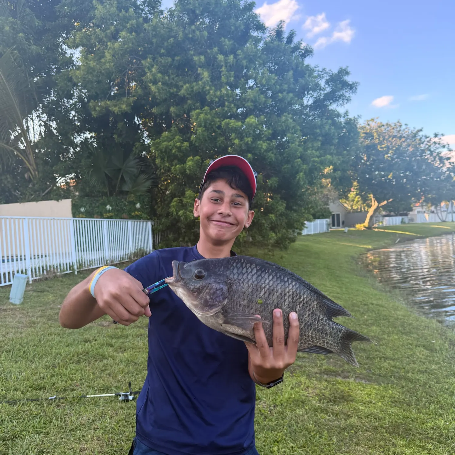 Nile tilapia caught on Fishbrain