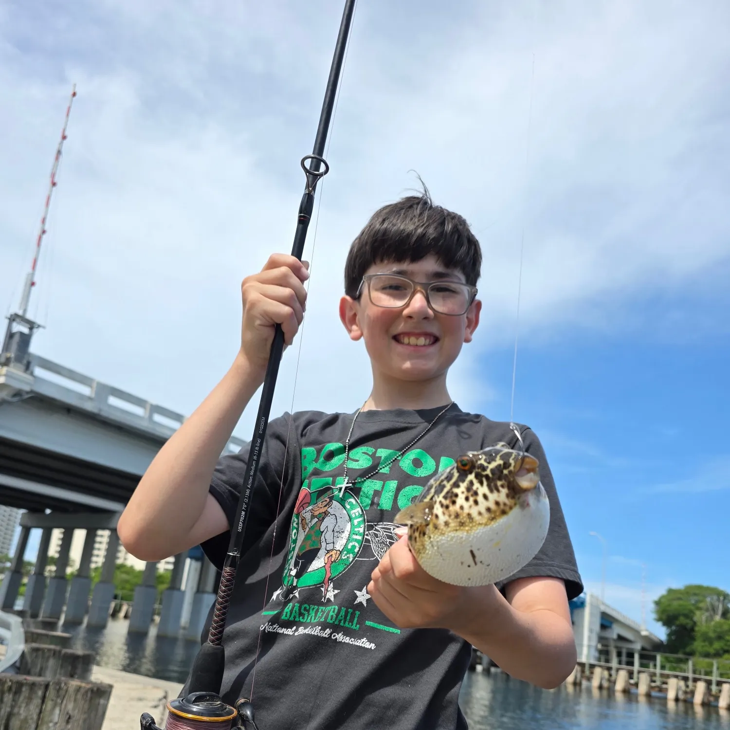 The most recent Milkspotted puffer catches on Fishbrain