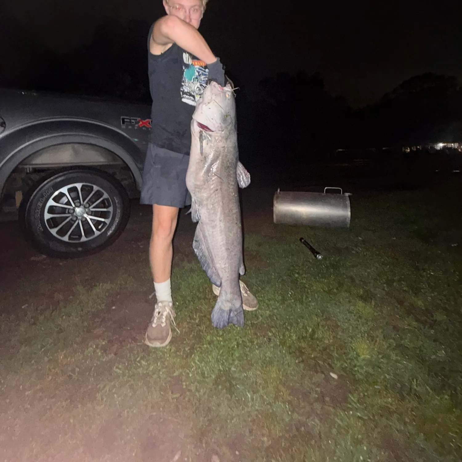 Blue catfish caught on Fishbrain