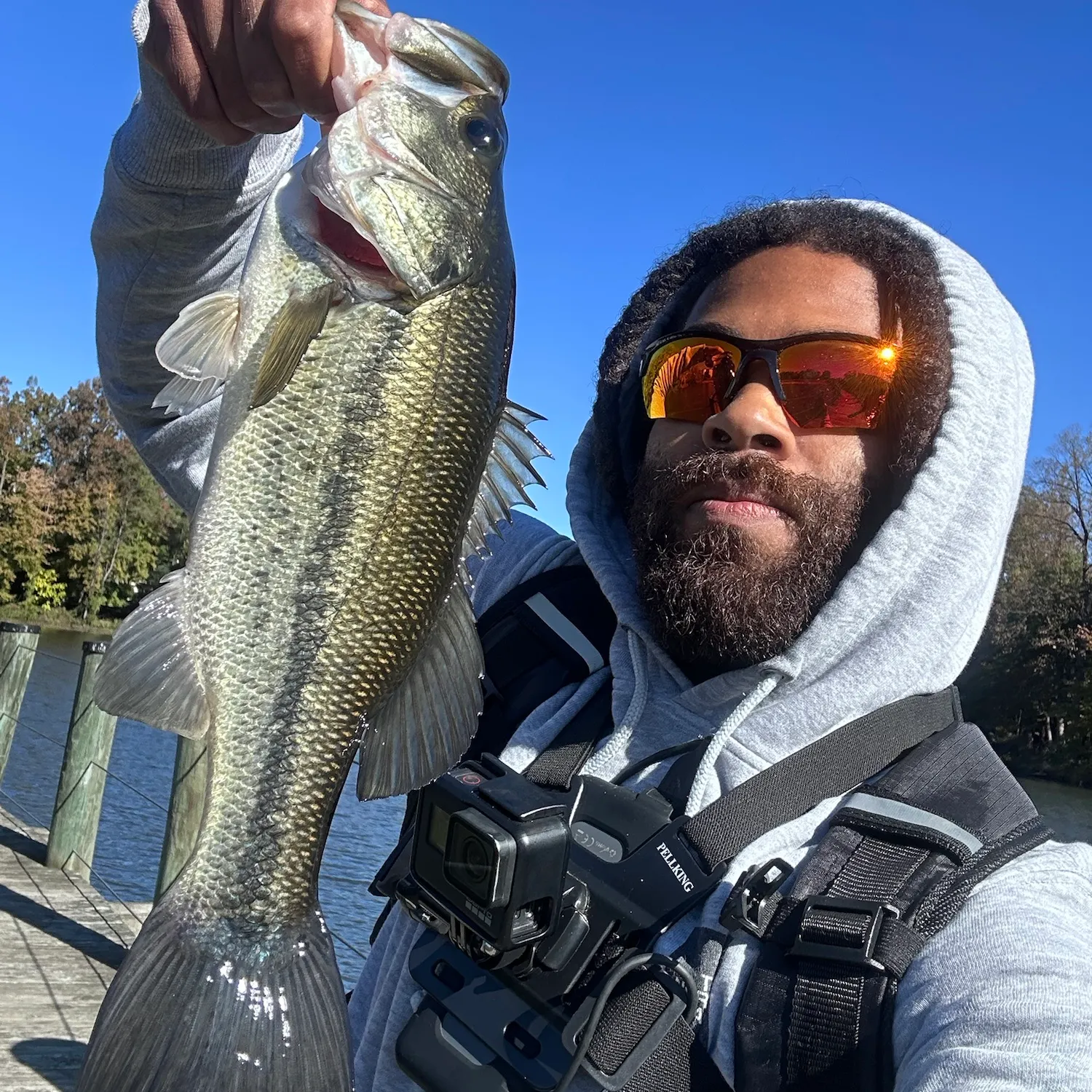 Largemouth bass caught on Fishbrain