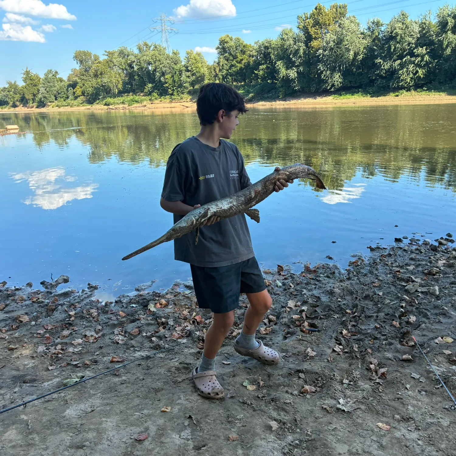 Alligator gar caught on Fishbrain