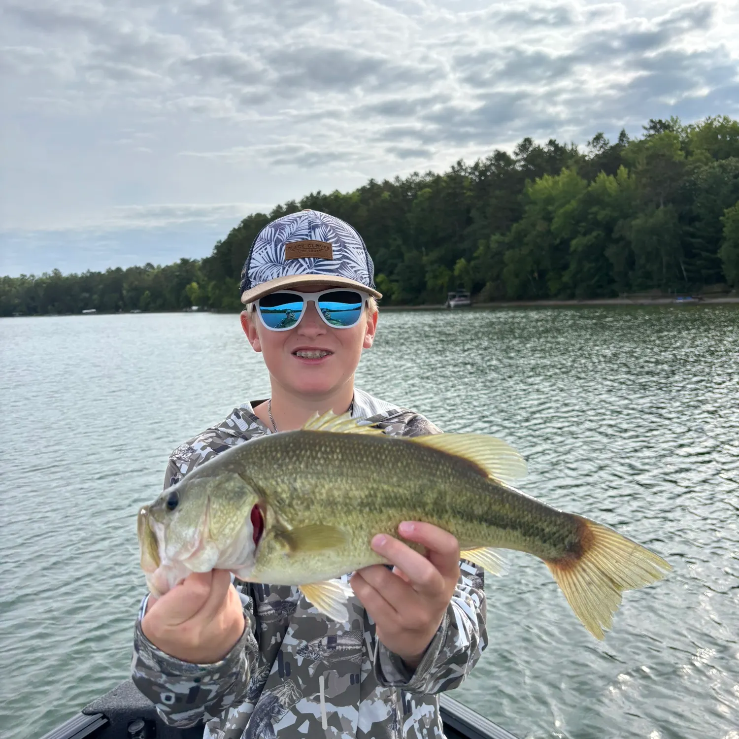 Largemouth bass caught on Fishbrain