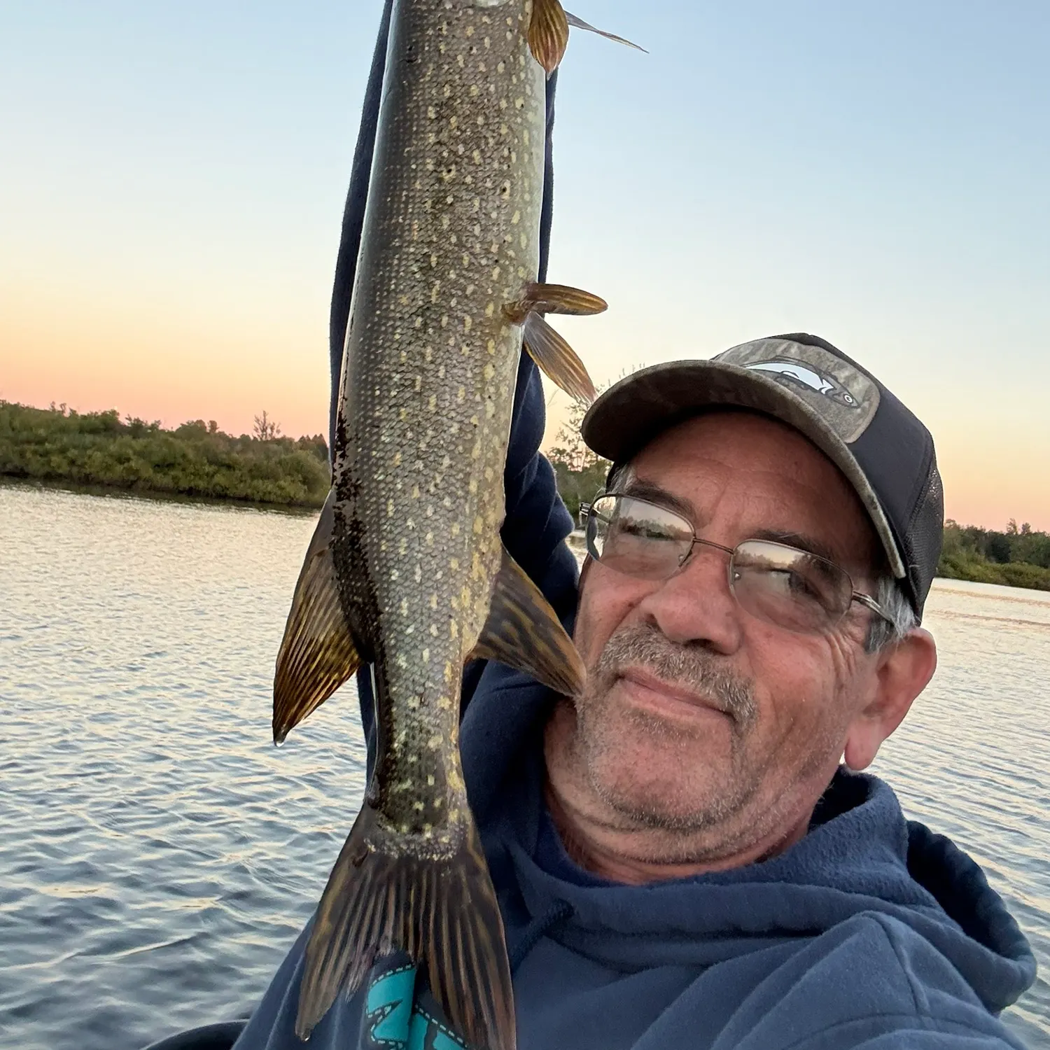 Northern pike caught on Fishbrain