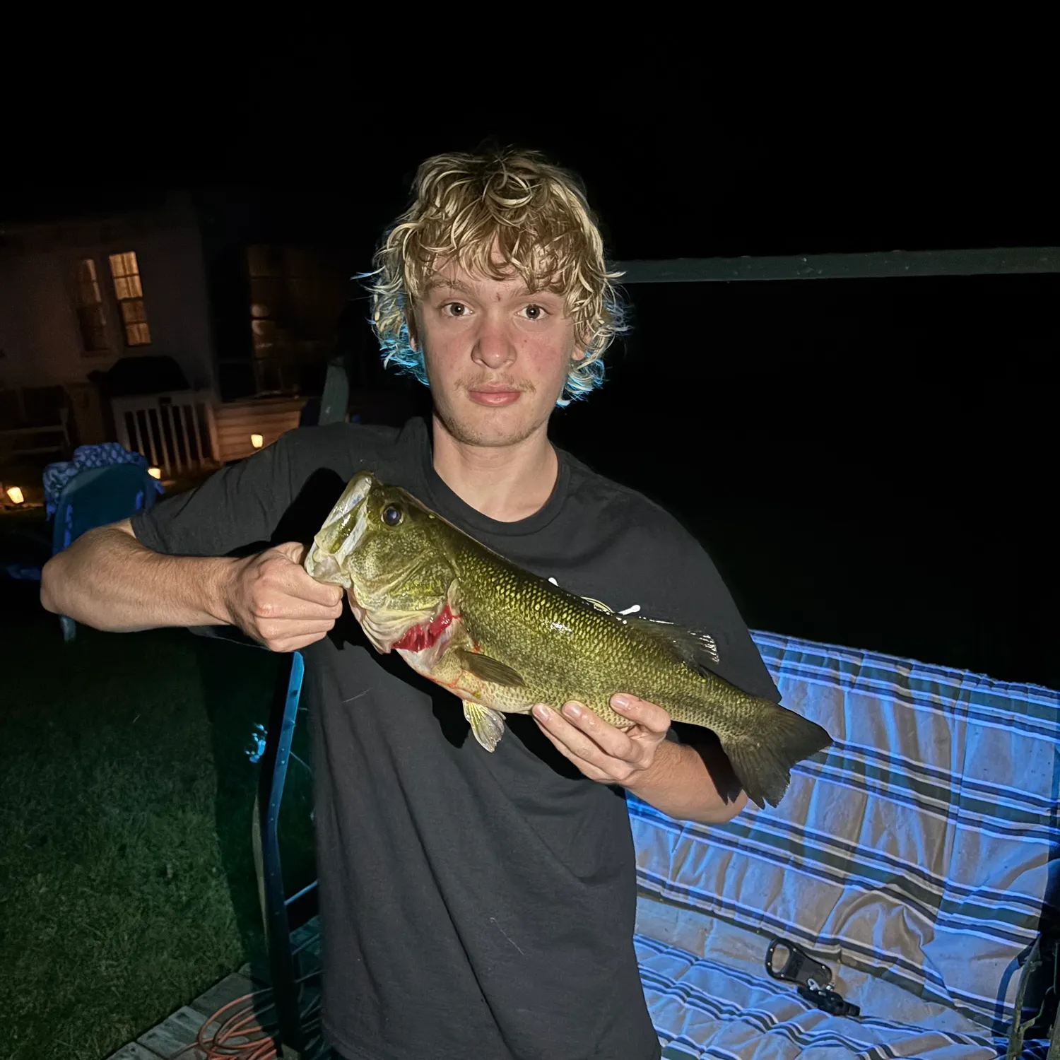 Largemouth bass caught on Fishbrain