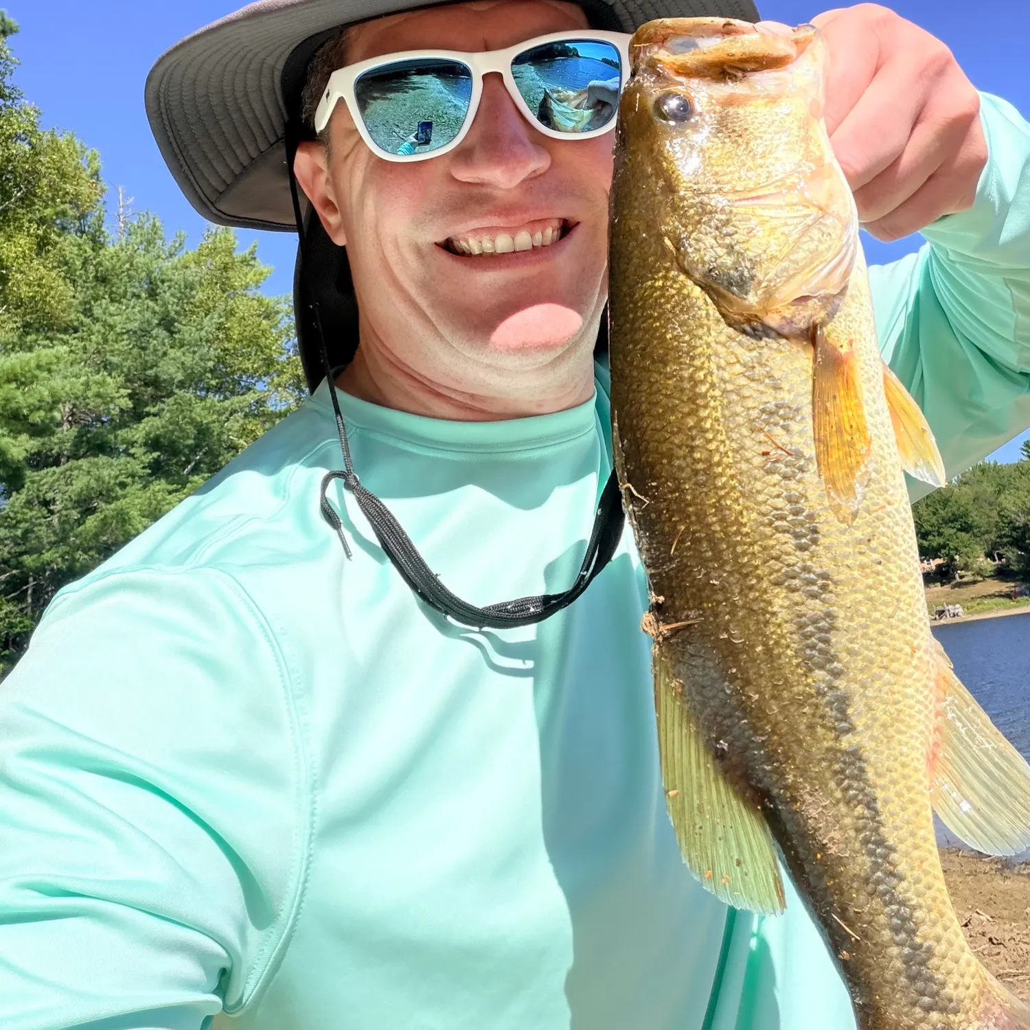 Largemouth bass caught on Fishbrain