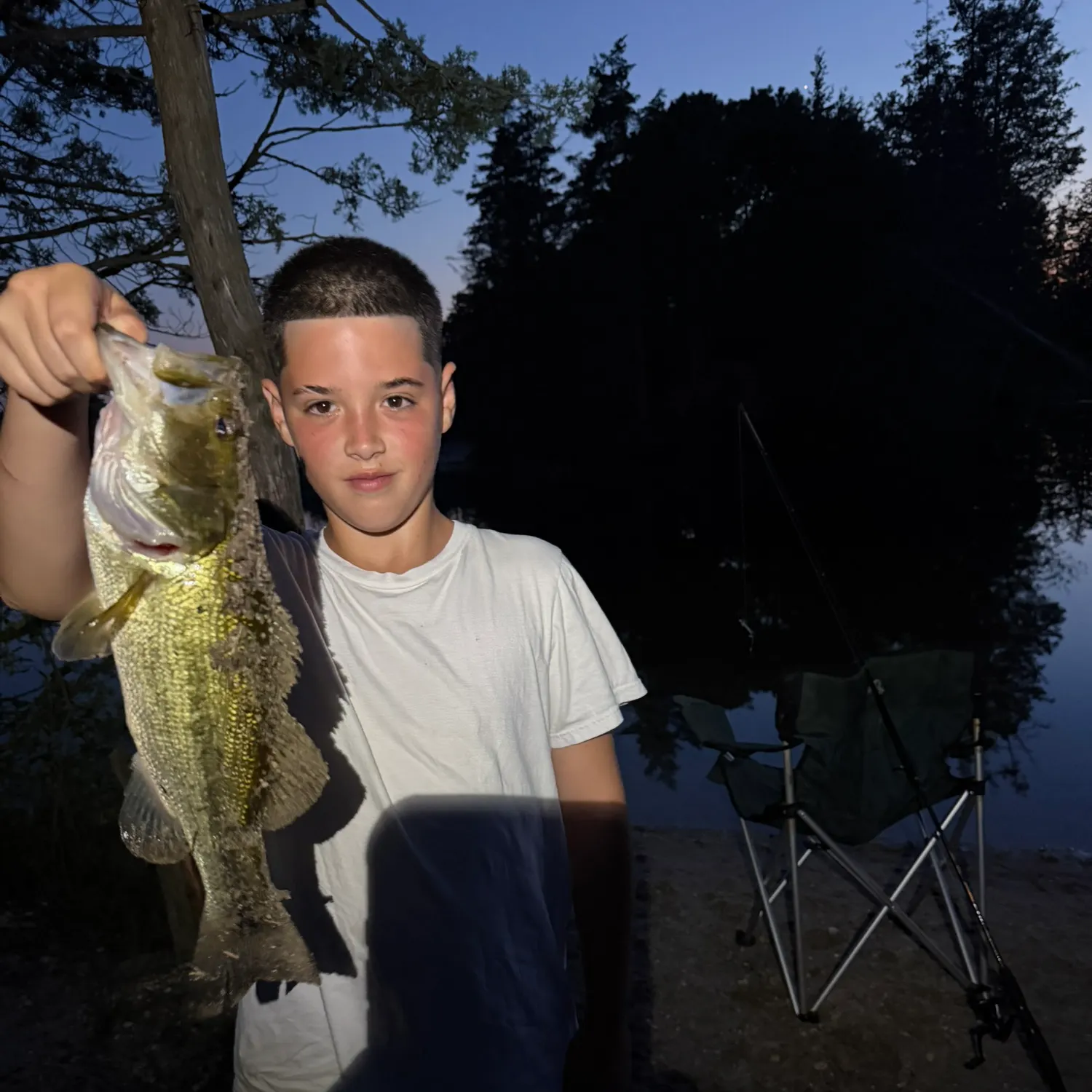 Largemouth bass caught on Fishbrain