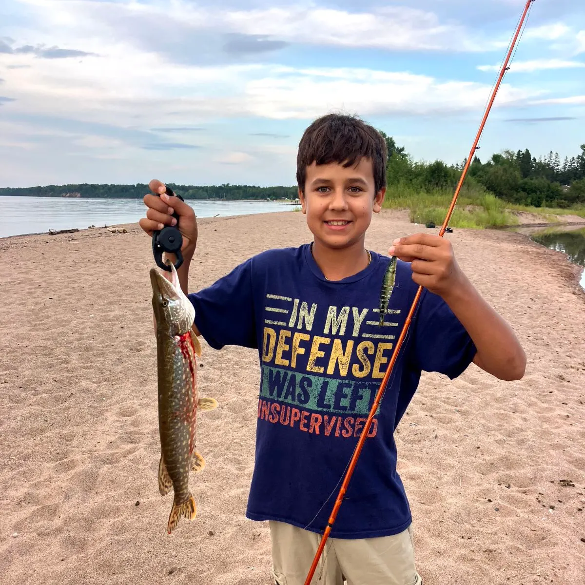 Northern pike caught on Fishbrain