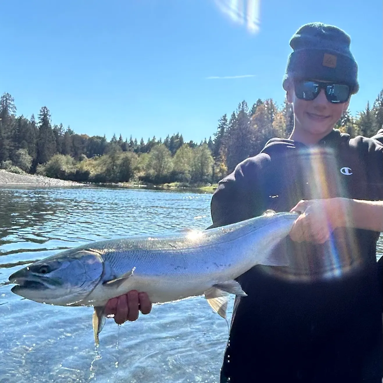 Coho salmon caught on Fishbrain