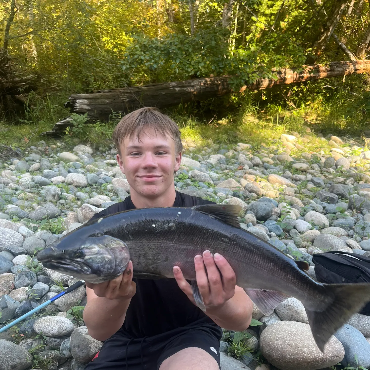 Coho salmon caught on Fishbrain