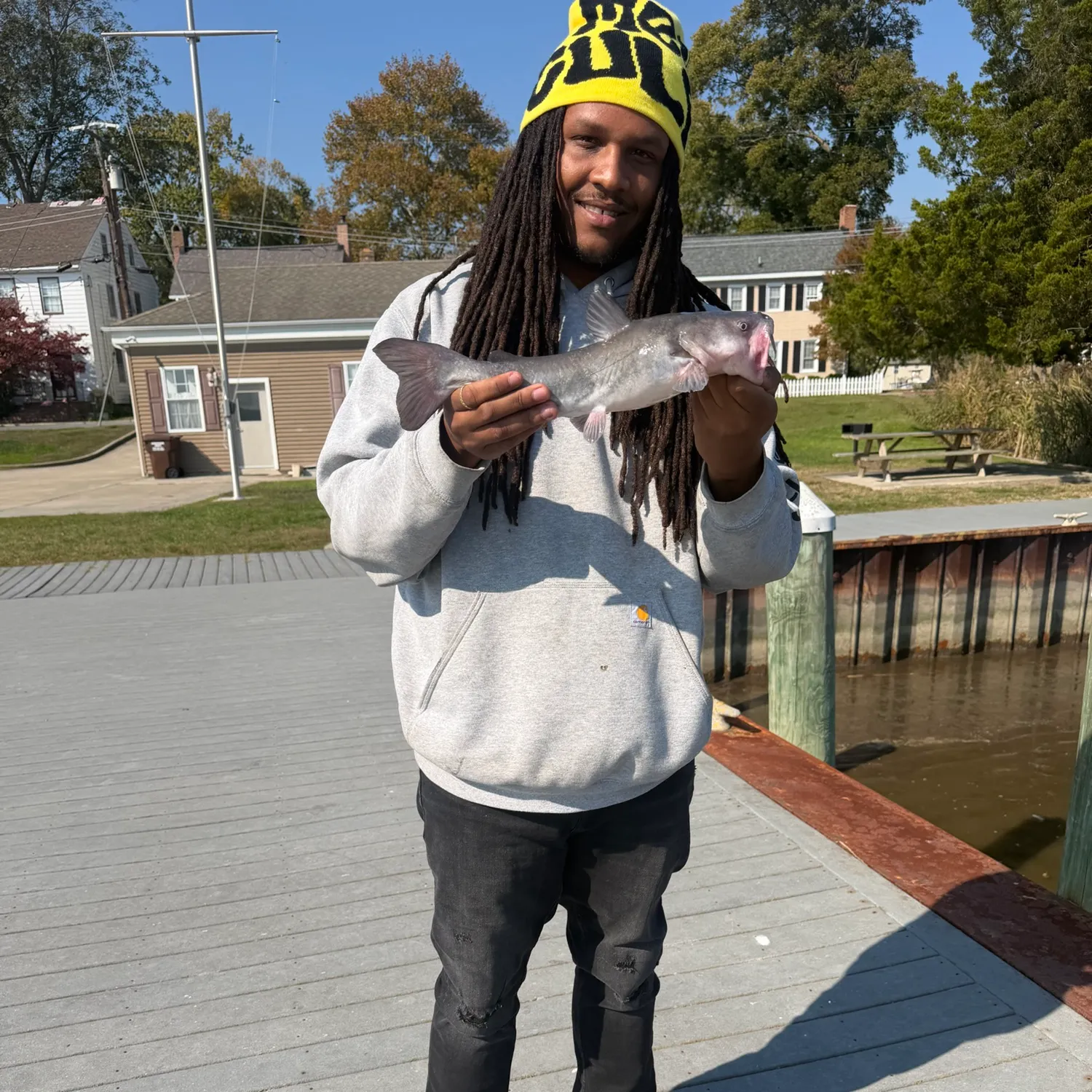 White bullhead caught on Fishbrain